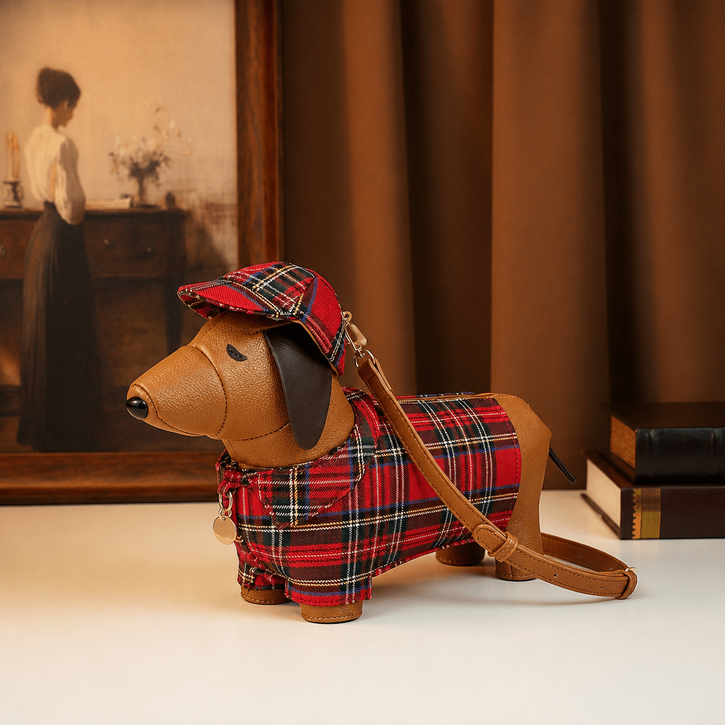 "Dapper Dachshund" 3D Crossbody Bag