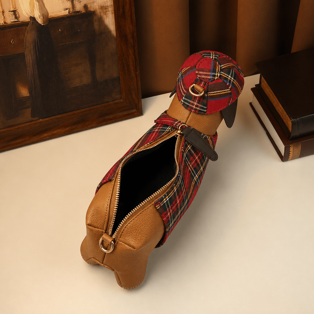 "Dapper Dachshund" 3D Crossbody Bag