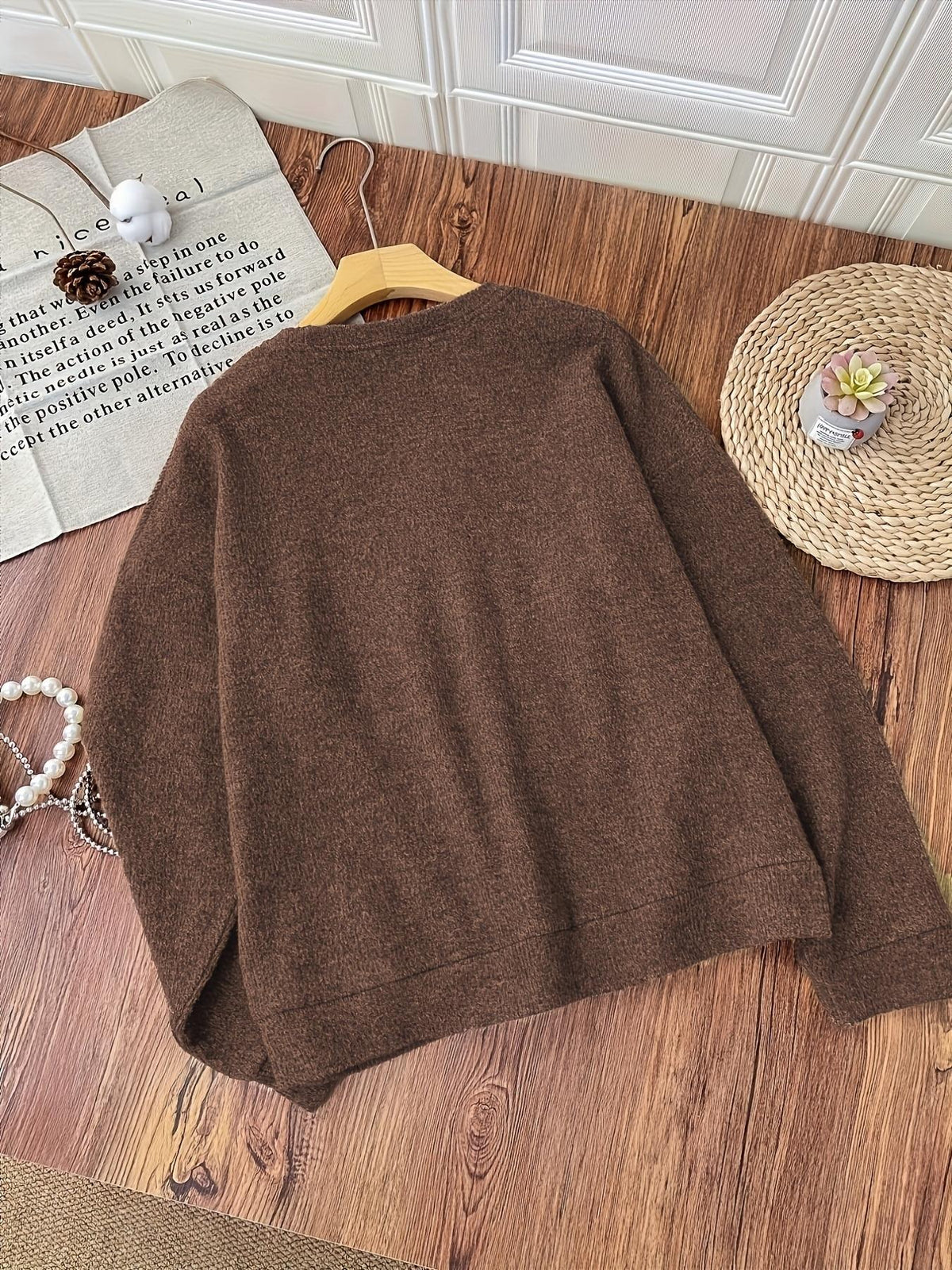 "Cozy Wanderer" Dachshund Sweater Scarf Knit