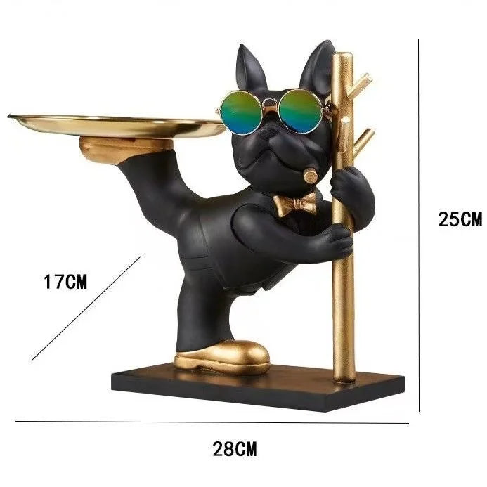 French Bulldog Key & Tray Desk Organizer