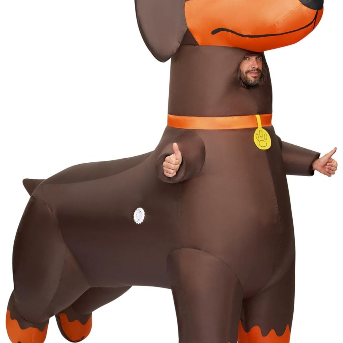 "Big Dog Energy" Inflatable Dachshund Costume For Halloween