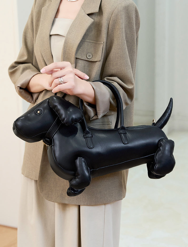 Dachshund Leather Bag