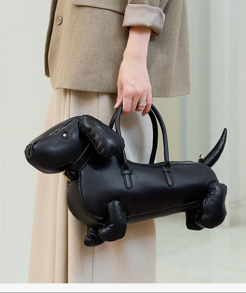 Dachshund Leather Bag