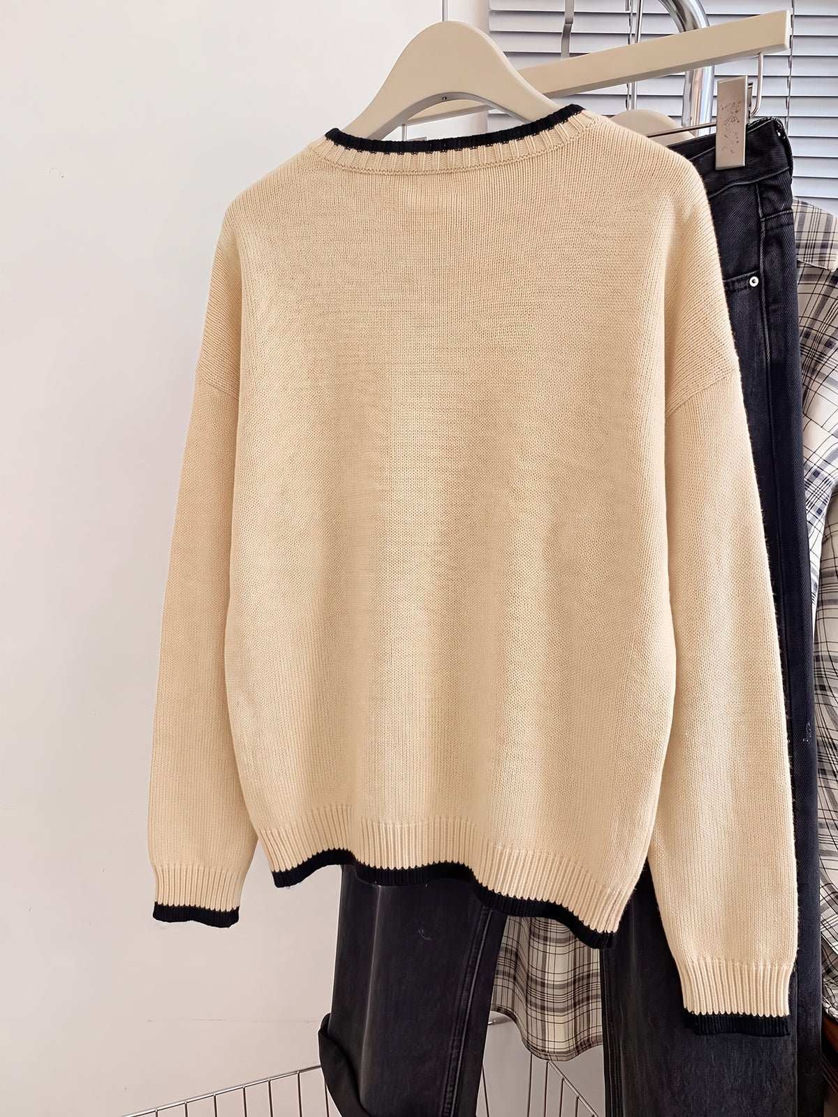 "Shopping Spree" Dachshund Crew-Neck Sweater