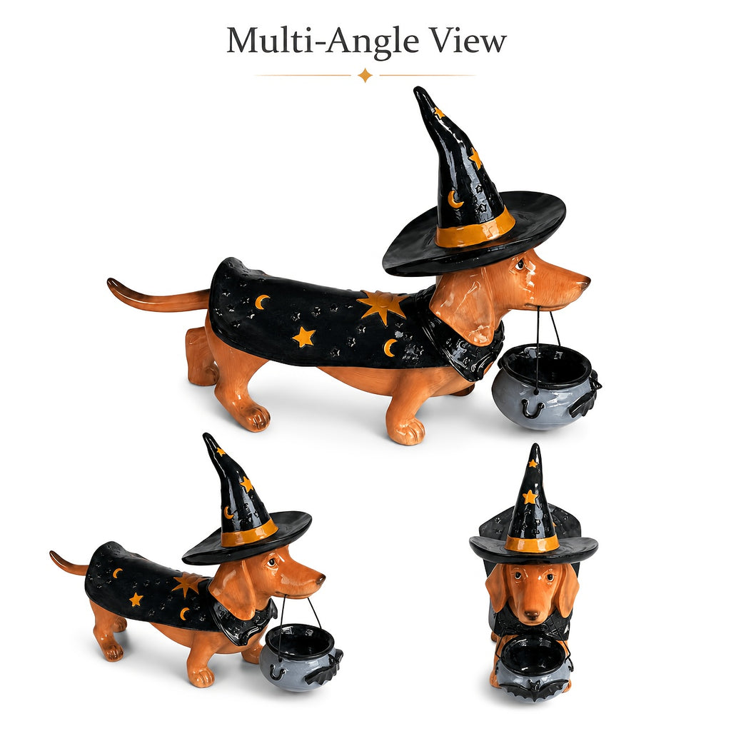 Statue d'Halloween « Witchy Wiener » — teckel